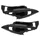 REAR SIDE COVER FOR  SYM 50-125 ORBIT II 2/4 Stroke 6 Gloss black (PAIR)  -SELECTION P2R-
