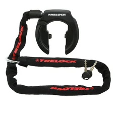 ANTITHEFT FOR BICYCLE - "HORSE SHOE" TRELOCK RS351 (FOR TYRE 60mm) BLACK + BRACKET+CHAIN ZR355 1m Ø 6mm