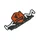 AUTOCOLLANT/STICKER KRM PRO RIDE 80x40 mm ORANGE (VENDU A L'UNITE)