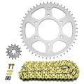 KIT CHAINE ADAPTABLE YAMAHA 125 YZF-R125 2008>2016, YZF-R125 ABS 2015>2018  428  14x48  (DIAM COURONNE 76/100/8.5)  (DEMULTIPLICATION ORIGINE)  -AFAM-