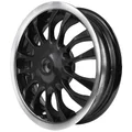 REAR WHEEL "PIAGGIO GENUINE PART" 50-125 VESPA-S GRIS TITANE 742/B  -6672536-