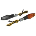 CLIGNOTANT UNIVERSEL REPLAY XRUN 2 A AMPOULE BAU9S ORANGE/NOIR (L 59mm / H 20mm / L 22mm) (HOMOLOGUE CE) (PAIRE)