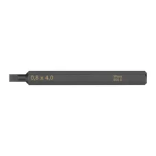 WERA 800 S 1/4 - SLOTTED BIT FOR IMPACT SCREWDRIVER 0.8x4 mm L 70 mm  (sold per unit)   -German tools for workshop.
