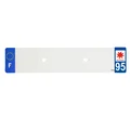 PLASTIC STRIP FOR BLANK PVC LICENSE PLATE (CAR FORMAT 520X110)-DEPT 95/EUROPE (SOLD PER UNIT)