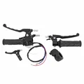 POIGNEE DE GAZ/FREIN CYCLO ADAPTABLE PEUGEOT 103 SPX-RCX METAL NOIR (PAIRE) -SELECTION P2R