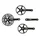 PEDALIER ROUTE STRONGLIGHT 9/10V. IMPACT TANDEM NOIR 170mm 48-38-28 (KIT AVANT + ARRIERE) (AXE CARRE 115mm)