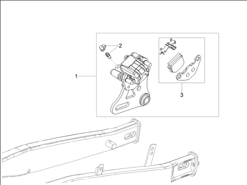 Pince frein arrière