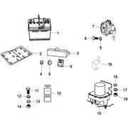 Relais - batterie - avertisseur sonore