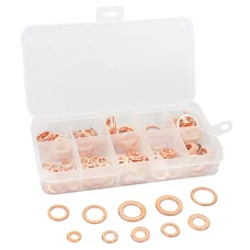 JOINT DE VIDANGE CUIVRE PLAT DIAM 5 A 14 mm (COFFRET DE 200 PIECES) -P2R