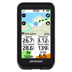 GPS / COMPTEUR iGPSPORT BiNavi Air COULEUR FULL TACTILE TRANSFLECTIF - CARTOGRAPHIE / ANT+ / BLE5 / AUTONOMIE 35H / MULTI FONCTIONS COMPATIBLE > STRAVA ET KOMOOT - 77 g