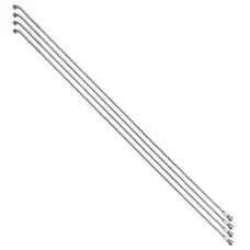 STAINLESS SPOKE- SILVER FOR EBIKE Ø 2,0mm -  Ø  2,3mm  L 275mm SAPIM "J BEND" WITH NUTS (SOLD PER 4)