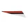 AUTOCOLLANT/STICKER/DECOR GAUCHE DE GARDE BOUE AVANT ROUGE/NOIR ORIGINE PIAGGIO GILERA 50 SMT, RCR 2018>  -2H003067-