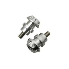 DIABOLO FOR PADDOCK STAND M10 SILVER- FOR KAWASAKI (WITH CHC CONTERSUNK SCREW)  -AVOC- (PAIR)