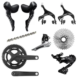 GROUPE ROUTE SHIMANO 105 / FSA 11V. AVEC LEVIER/MANETTE FREIN PATIN, DERAILLEUR AVANT + ARRIERE, CASSETTE 11-34, CHAINE ET PEDALIER + CUVETTE FSA 50X34 EN 172.5mm (MONTAGE ATELIER)
