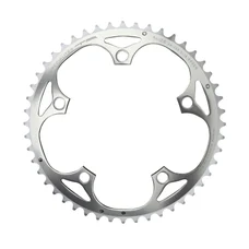 PLATEAU ROUTE 5BRA D.130 TA ALIZE 51DTS EXTERIEUR ARGENT ALU 7075 TYPE SHIMANO 8/9/10V.