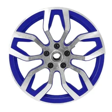 POULIE CYCLO ADAPTABLE PEUGEOT MBK 51 / 103 SP, MVL ALU BLEU AVEC PIGNON 11 DTS  -SELECTION P2R-