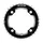 CHAINRING FOR MTB-4 arms- FOR DOUBLE 36 Teeth Ø104 External ALU BLACK- FSA 10/11 Speed (WB272B)