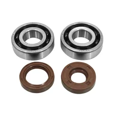 BEARING FOR CRANKSHAFT+SEALS FOR 50CC MOTORBIKE ARTEK FOR MINARELLI 50 AM6/MBK 50 X-POWER/YAMAHA 50 TZR/PEUGEOT 50 XPS, XR6/RIEJU 50 RS1/BETA 50 RR (BEARING KIT 6204 TPI +  VITON SEALS)