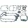 COMPLETE GASKET SET - FOR  CHINESE SCOOT 50CC 4STROKE- 10+12 INCHES WHEELS- GY6, 139QMB /PEUGEOT 50 KISBEE, V-CLIC/SYM 50 ORBIT 4T/BAOTIAN 50 BT49QT 4T/NORAUTO 50 RAZZO 4T    -SELECTION P2R-