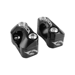 PONTET DE GUIDON UNIVERSEL VOCA HB28 V2 ALU CNC ADAPTATEUR DIAM 28,6mm NOIR (ENTRAXE FIXATION 32,20 A 34,80mm) (PAIRE)
