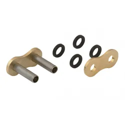 CHAIN QUICK LINK - HOLLOW RIVETING PIN   520  GOLD  (CHAIN TYPE A520XSR-G)  (OEM SPECIFICATIONS)  -AFAM-