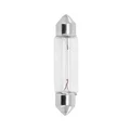 LIGHT BULB 12V  5W STANDART C5W FOOT SV8,5-8 (TUBULAR) CLEAR (TAIL+BRAKE LIGHT) (SOLD PER UNIT)  -OSRAM-