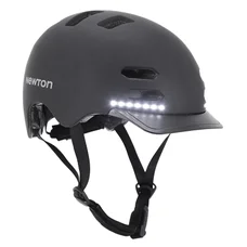 CASQUE VELO ADULTE NEWTON CITY V3 NOIR MAT AVEC VISIERE ET LOCK TAILLE 58-61 (VENDU EN BOITE)