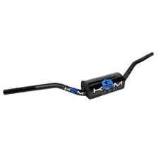 GUIDON 50 A BOITE KRM PRO RIDE OVERSIZE DIAM 28,6mm ALU NOIR/BLEU AVEC MOUSSE