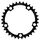 CHANRING FOR ROAD BIKE-5 arms- 33T.  Ø110  "INNER" BLACK -ALUMINIUM- MICHE (SHIMANO + CAMPAGNOLO) 9/10 Speed