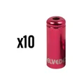 EMBOUT DE GAINE DE FREIN 5 mm ALU ROUGE ETANCHE (VENDU PAR 10) -ELVEDES