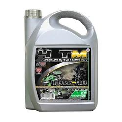 HUILE MOTEUR 4 TEMPS MINERVA MAXISCOOTER/MOTO 4TM SYNTHESE 10W40 (5L) (100% MADE IN FRANCE) (API SN - JASO MA2)