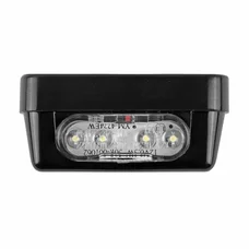 ECLAIRAGE DE PLAQUE IMMATRICULATION REPLAY RECTANGLE 4 LEDS PLASTIQUE NOIR (HOMOLOGUE CE)