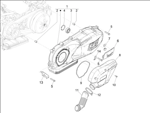 Couvercle carter - Refoidissement carter