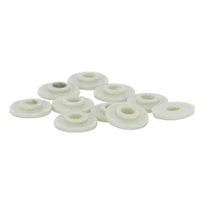 INSULATING-SHOULDERED WASHER FOR BODY PARTS- FOR MBK/MOTOBECANE Ø 5mm - CREAM COLOUR (SOLD PER 10)  -SELECTION P2R-
