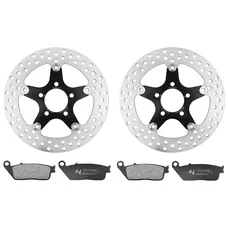 DISQUE ET PLAQUETTE DE FREIN ADAPTABLE KYMCO 125 DOWNTOWN 2009>2016, K-XCT 2012>2017, 300 DOWNTOWN 2009>2017 AV (PACK FREINAGE/ENSEMBLE DISQUE FLOTTANT, PLAQUETTE) -NEWFREN