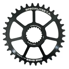 CHAINRING FOR MTB- "DIRECT MOUNT" 34 teeth TA ONE SH52 MATT BLACK ALUMINIUM- SHIMANO XTR M9100 / XT M8100 / SLX M7100/M900 - 10/11/12 Speed
