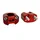 HANDLEBAR RISER-REPLAY-ALUMINIUM-UNIVERSAL 28,6mm/22,2 mm - Centers 38 mm  RED (STAINLESS SCREWS M7) (PAIR)(H40 x W55 x l35 mm)