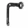 QUILL STEM FOR URBAN BIKE-  Ø 22,2mm L 110mm BLACK - ADJUSTABLE - FOR HANDLEBAR Ø 25.4 mm