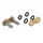 CHAIN QUICK LINK - FLAT HEAD RIVETING PIN  428  GOLD  (CHAIN TYPE A428R1-G)  (OEM SPECIFICATIONS)  -AFAM-