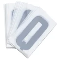 LETTRE PLAQUE PVC MOTO/SCOOTER 45mm  Q  (VENDU PAR 10)