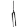 FOURCHE GRAVEL 700C CARBONE BRUT CINTREE PIVOT ALU CONIQUE LISSE 1"1/2 EN BAS et 1"1/8-28,6 EXTERIEUR POUR AXE TRAVERSANT