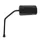 RETROVISEUR SCOOT REPLAY F1 DIAM 8 REVERSIBLE NOIR MAT (x1) -TIGE LONGUE NOIR MAT- **