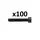 VIS CHC 6 PANS CREUX DIAM M6 x 35 mm  (BOITE DE 100 PIECES)  (690045)  -ALGI-
