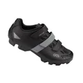 CHAUSSURE VTT GES VANTAGE2 NOIR/GRIS T42 FIXATION 3 VELCROS COMPATIBLE SPD (PAIRE)