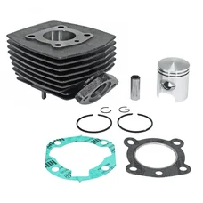 CYLINDER FOR MOPED PEUGEOT 103 MVL-SP, SPX-RCX, VOGUE AIR - CAST IRON- FLANGE EXHAUST MOUNTING  (WITH GASKETS)  -P2R-