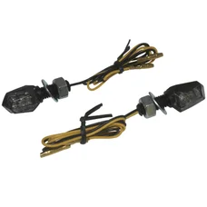 CLIGNOTANT UNIVERSEL REPLAY XRUN 5 6 LEDS MICRO FUME/NOIR (L 24mm / H 13mm / L 16mm) (HOMOLOGUE CE) (PAIRE)