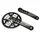 CHAINSET FOR MTB- SUNRACE 9/10 Speed MS9 -ALUMINIUM- BLACK 175mm 44-32-22 INTEGRATED WITH CUPS