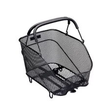 REAR BASKET- STEEL WIRE - RACKTIME BASK IT TRUNK BLACK - WITH HANDLE FOR CARRIER (39x26x27 cm) - COMPATIBLE RACKTIME SNAP-IT SYSTEM