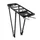 PORTE BAGAGE VELO ARRIERE A TRINGLES P2R ALU NOIR REGLABLE 28"/26"/24''