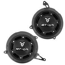 ENGINE COVERS PROTECTION SET - FOR YAMAHA 700 MT-07 ALU CNC - BLACK  (PAIR)  -AVOC-